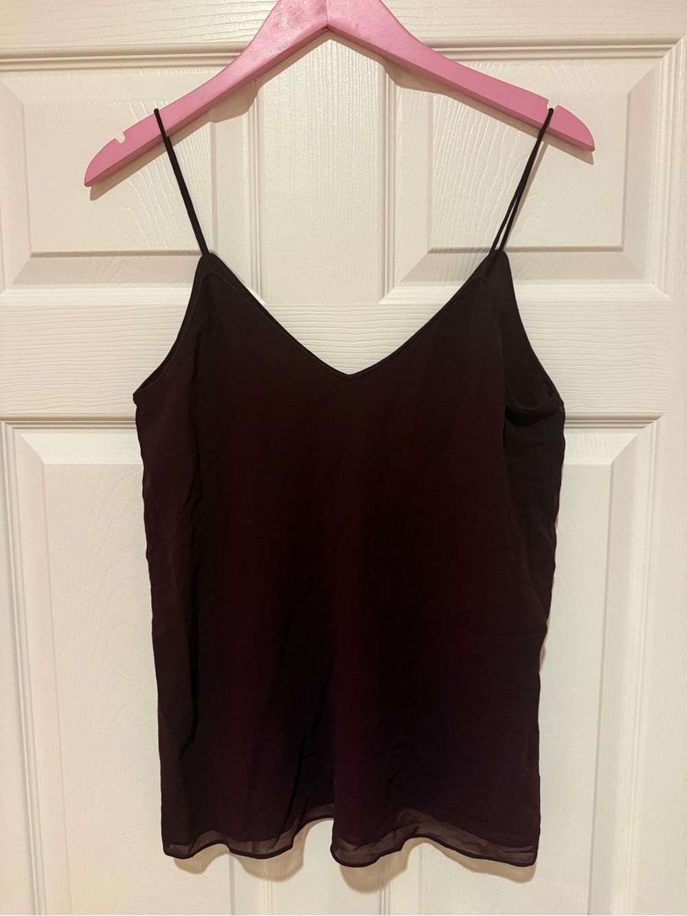 Blaque Label Burgundy V-Neck Spaghetti Strap Tank